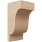 Ekena Millwork 6"W x 6"D x 12"H Wide Newport Rough Cedar Woodgrain TimberThane Corbel, Primed Tan CORUR06X06X12NEWRCPR - alternate 1